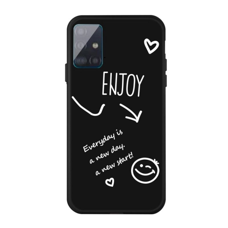 Cover Samsung Galaxy A71 Sort Nyd Silikone