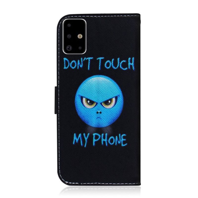 Flip Cover Læder Samsung Galaxy A71 Emoji-Telefon