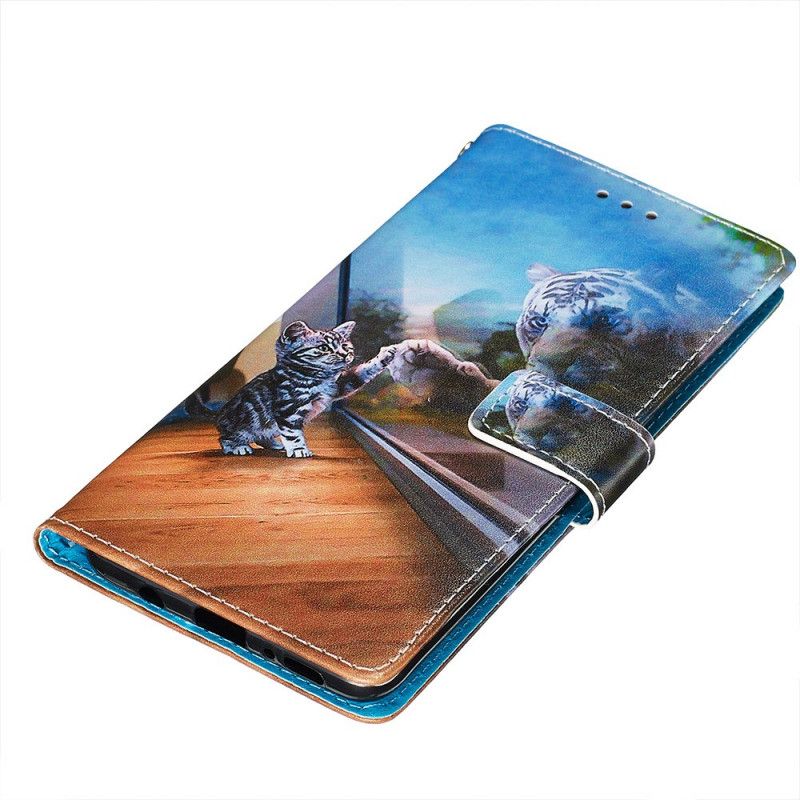 Flip Cover Læder Samsung Galaxy A71 Ernest Og Refleksion Original