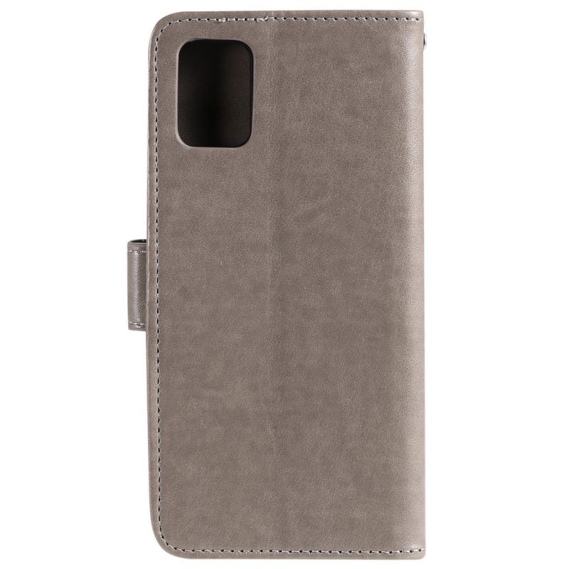 Flip Cover Læder Samsung Galaxy A71 Grå G-Streng Original