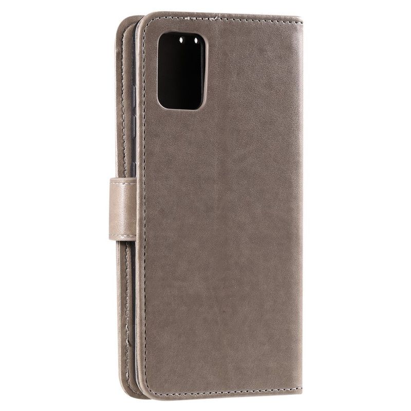 Flip Cover Læder Samsung Galaxy A71 Grå G-Streng Original