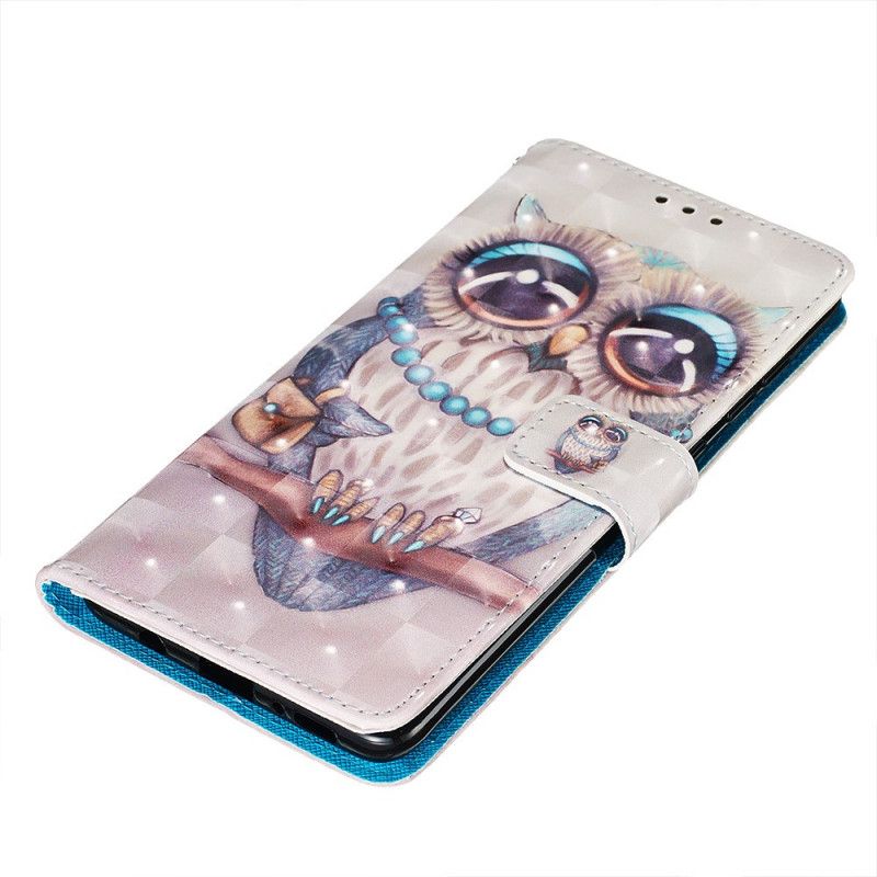 Flip Cover Læder Samsung Galaxy A71 Miss Ugle