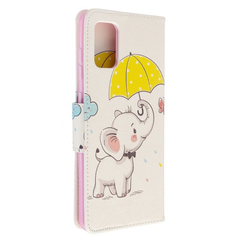 Flip Cover Samsung Galaxy A71 Mobilcover Elefant