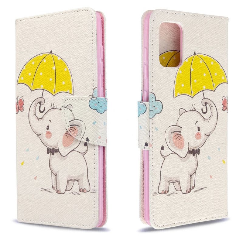 Flip Cover Samsung Galaxy A71 Mobilcover Elefant