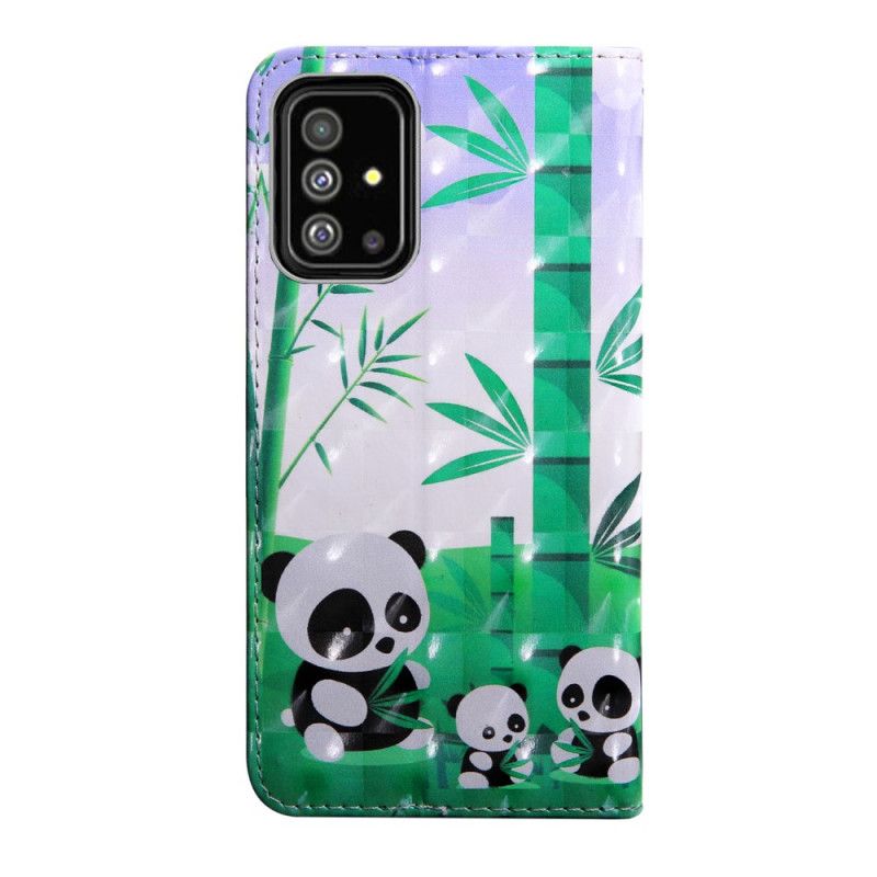 Flip Cover Samsung Galaxy A71 Pandafamilie