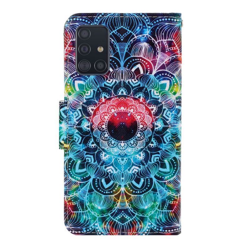 Flip Cover Samsung Galaxy A71 Prangende Mandala Med Rem