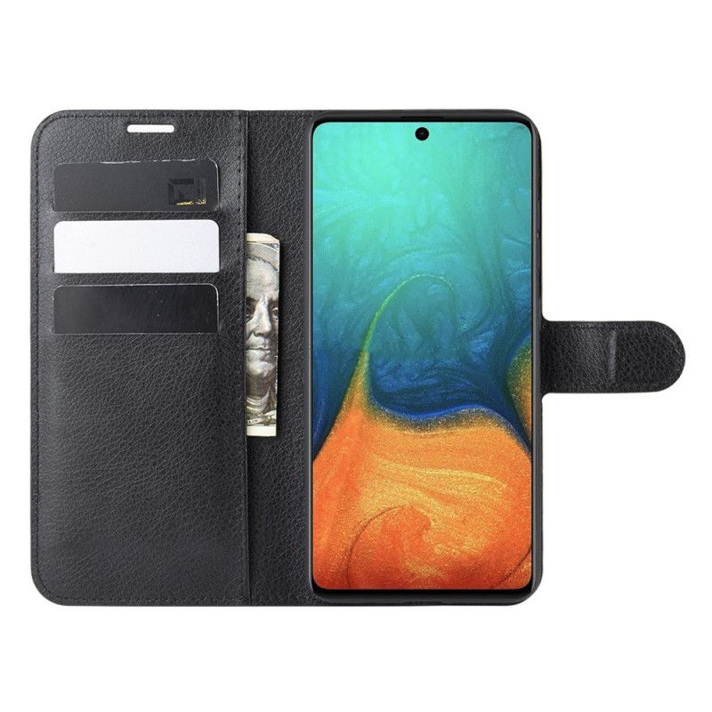 Flip Cover Samsung Galaxy A71 Sort Klassisk