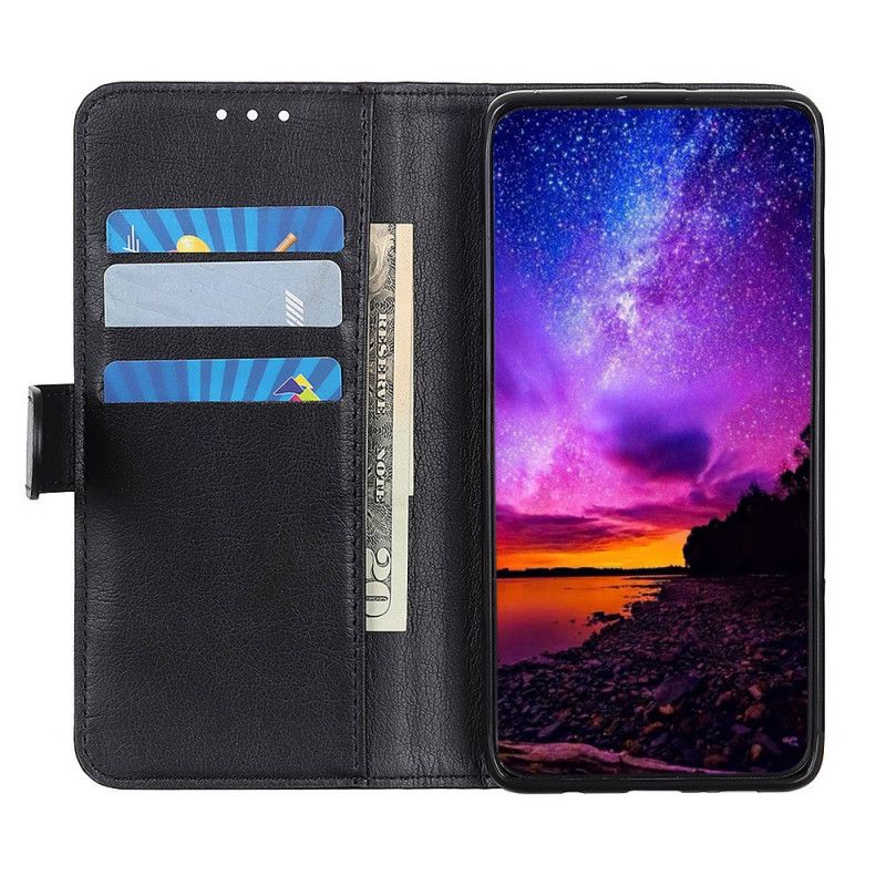 Flip Cover Samsung Galaxy A71 Sort Klassisk Lås