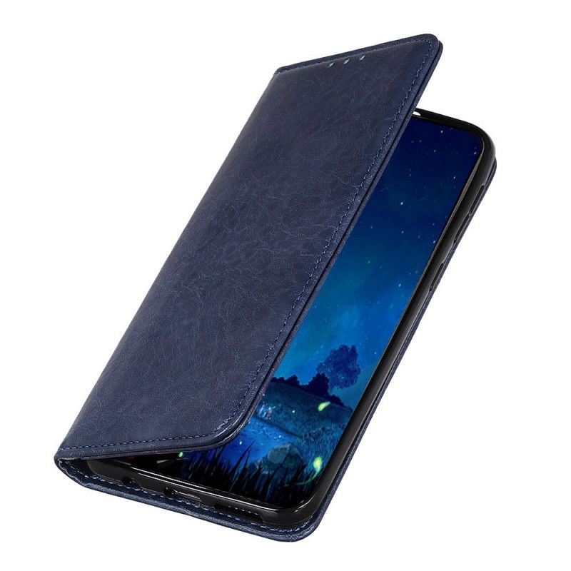 Læder Cover for Samsung Galaxy A71 Sort Enkel Læderstil