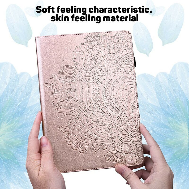 Etui Til Samsung Galaxy Tab A7 Lite Blomstermandala