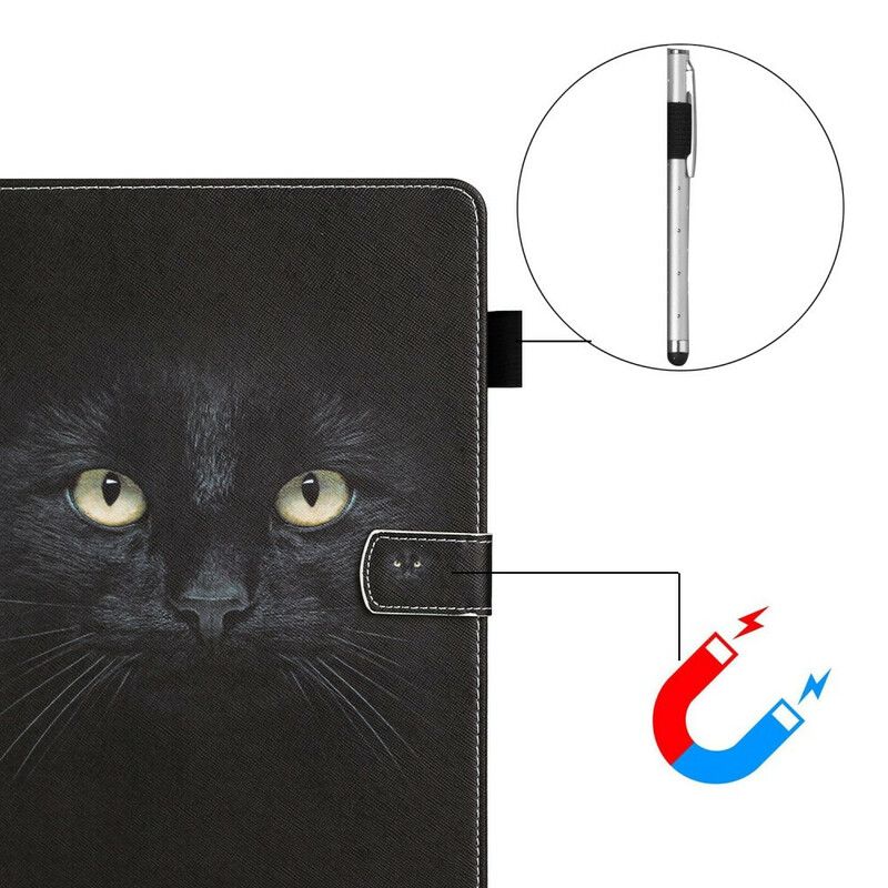 Flip Cover Samsung Galaxy Tab A7 Lite Black Cat Eyes