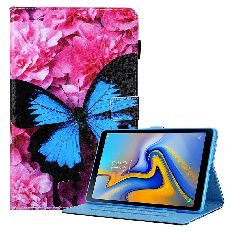 Flip Cover Samsung Galaxy Tab A7 Lite Blomstersommerfugl