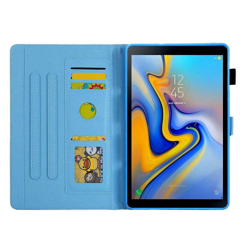 Flip Cover Samsung Galaxy Tab A7 Lite Blomstersommerfugl