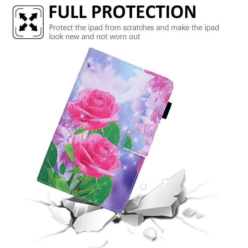 Flip Cover Samsung Galaxy Tab A7 Lite Drømmeblomster