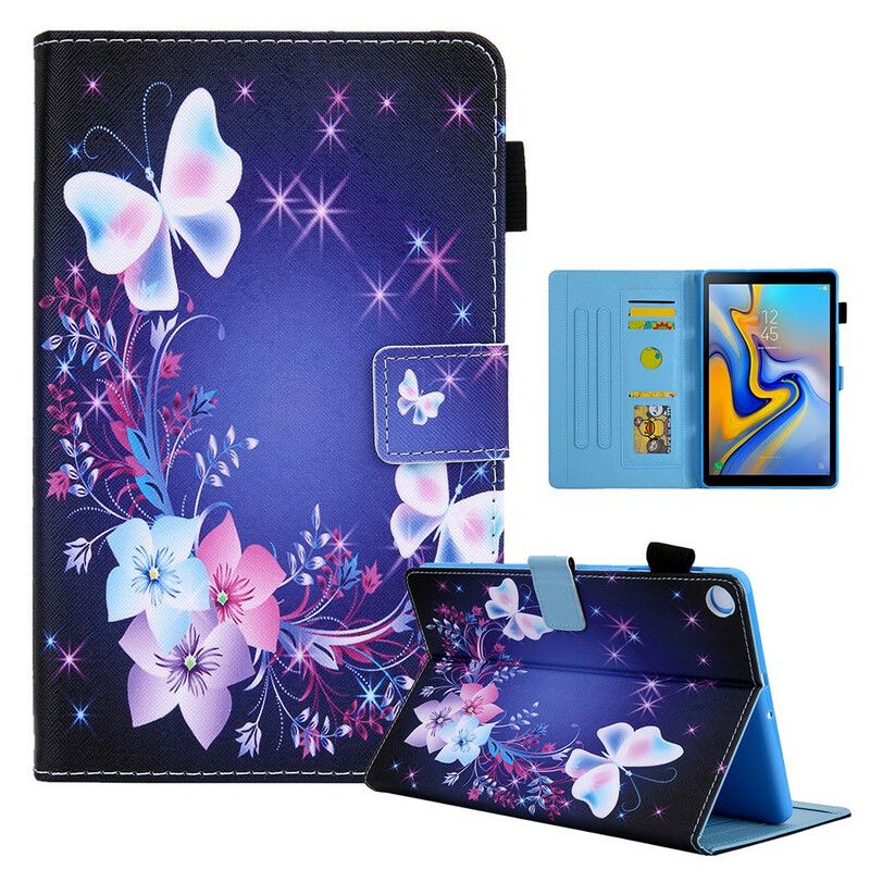 Flip Cover Samsung Galaxy Tab A7 Lite Flere Sommerfugle