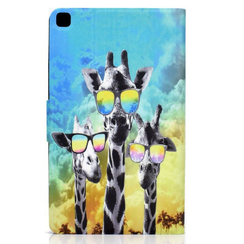 Flip Cover Samsung Galaxy Tab A7 Lite Funky Giraffer