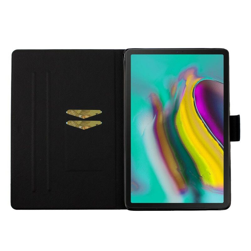 Flip Cover Samsung Galaxy Tab A7 Lite Måne- Og Soltræ