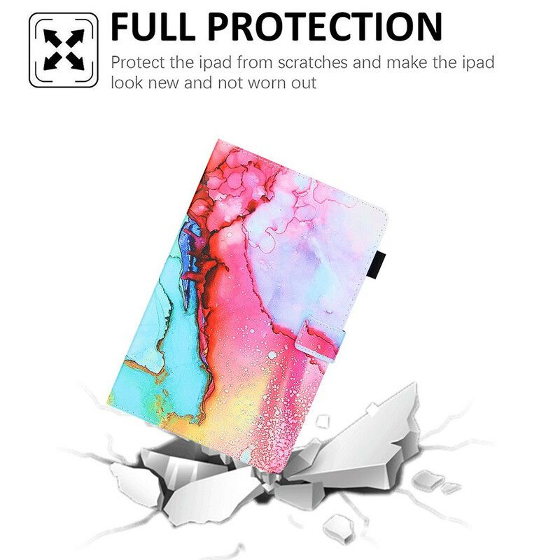 Flip Cover Samsung Galaxy Tab A7 Lite Marmorstil