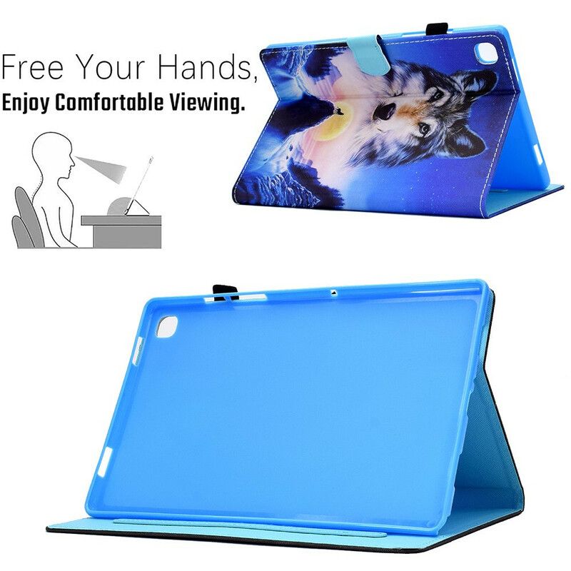 Flip Cover Samsung Galaxy Tab A7 Lite Mountain Wolf