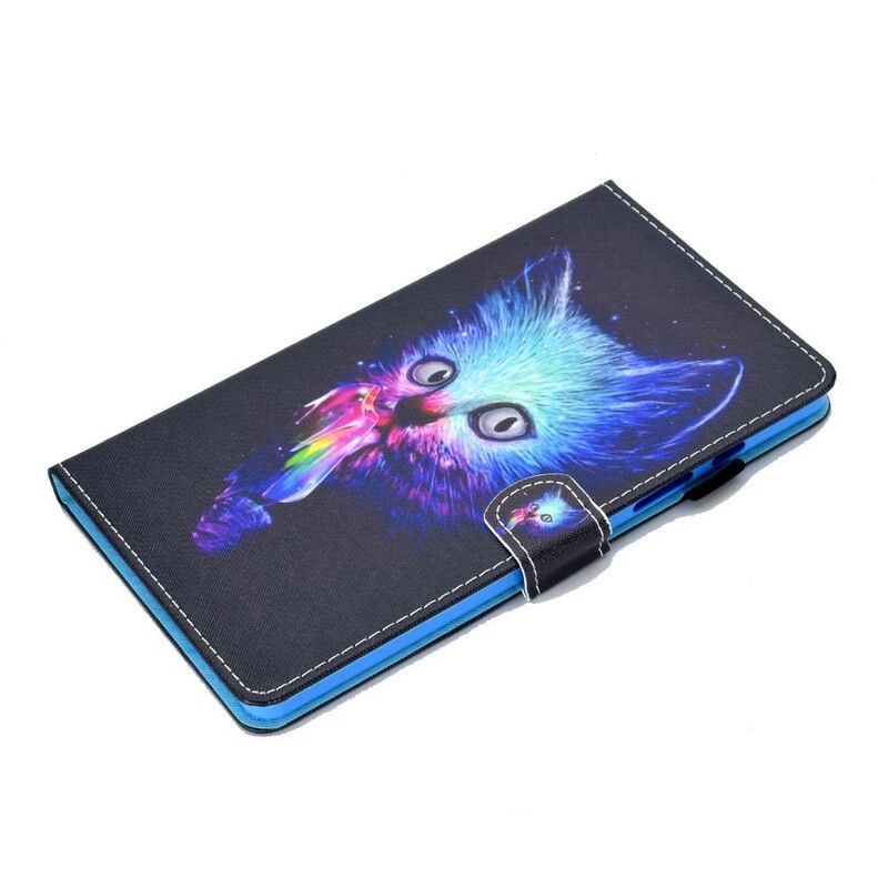 Flip Cover Samsung Galaxy Tab A7 Lite Psycho Cat