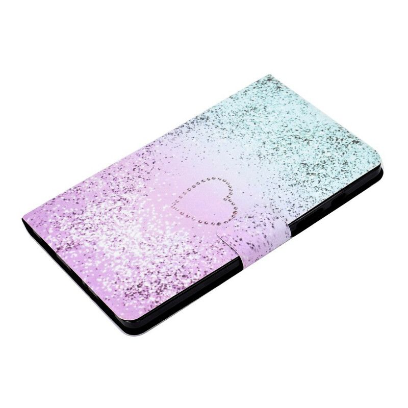 Flip Cover Samsung Galaxy Tab A7 Lite Skinnende Pailletter