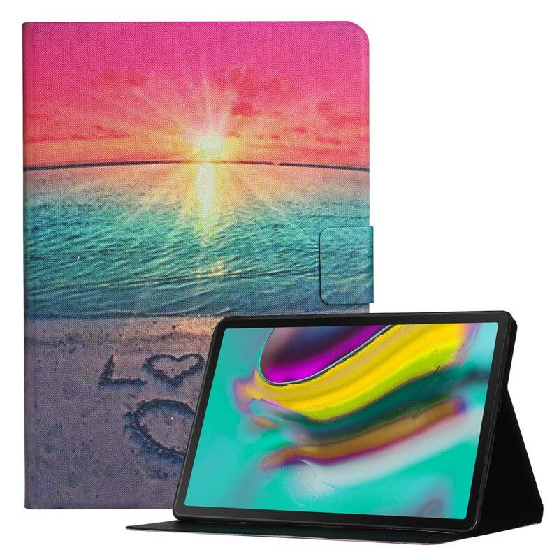 Flip Cover Til Samsung Galaxy Tab A7 Lite Sunset Love