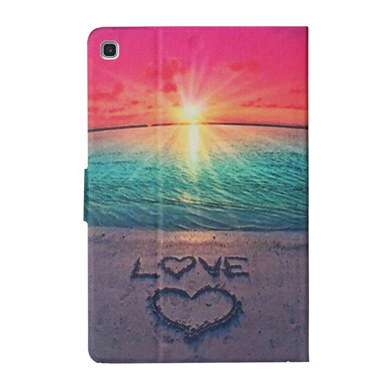 Flip Cover Til Samsung Galaxy Tab A7 Lite Sunset Love