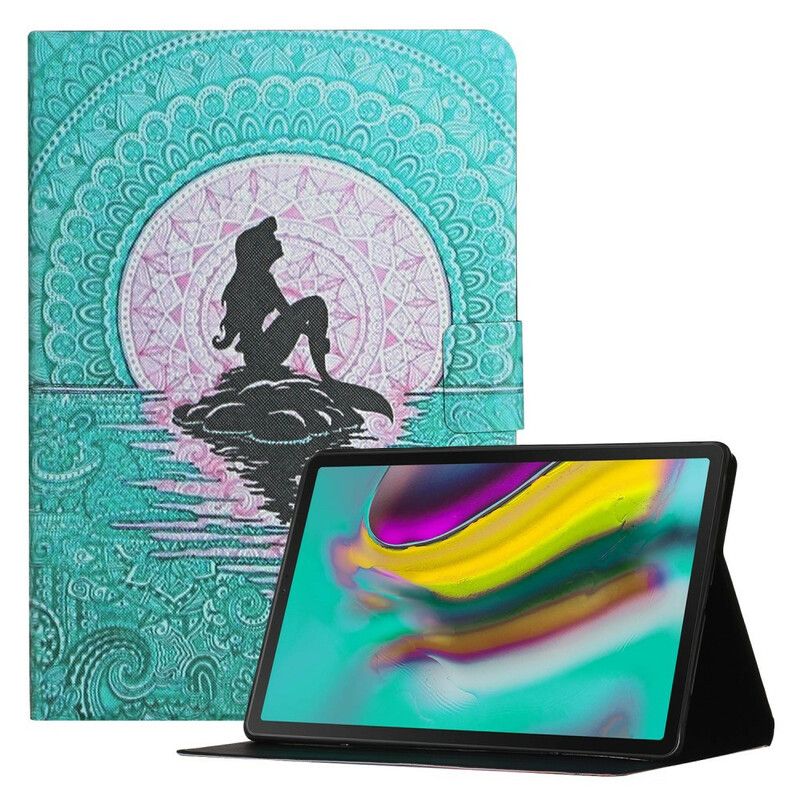 Læder Cover Samsung Galaxy Tab A7 Lite Havfrue Mandala