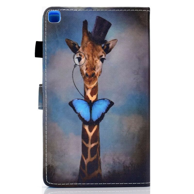 Læder Cover Samsung Galaxy Tab A7 Lite Telefon Etui Chic Giraf