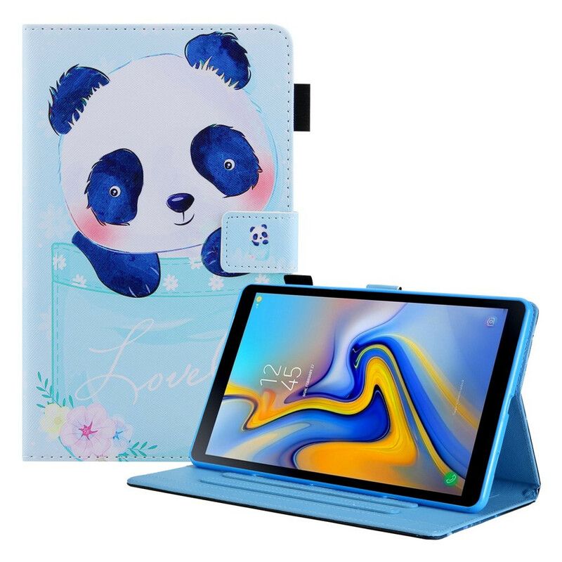 Læder Cover Samsung Galaxy Tab A7 Lite Telefon Etui Dejlig Panda