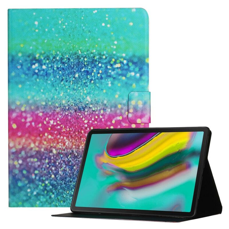 Læder Cover Samsung Galaxy Tab A7 Lite Telefon Etui Glitter Design