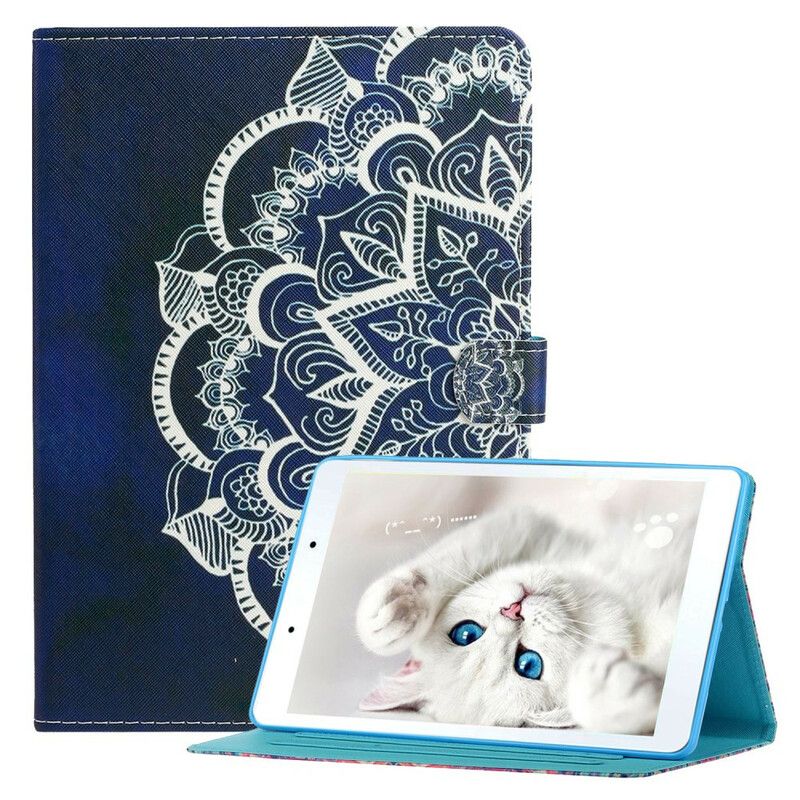 Læder Cover Samsung Galaxy Tab A7 Lite Telefon Etui Mandala Art Series