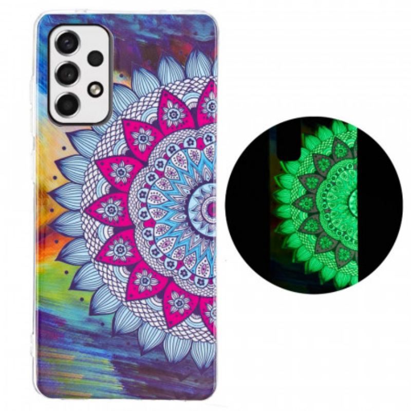 Cover Samsung Galaxy A53 5G Fluorescerende Farverig Mandala