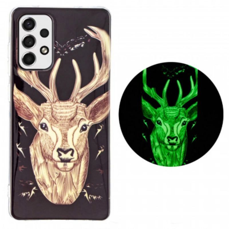 Cover Samsung Galaxy A53 5G Fluorescerende Majestic Deer