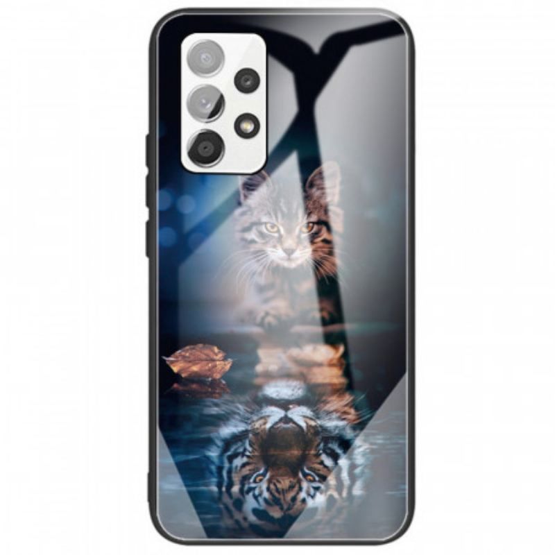 Cover Samsung Galaxy A53 5G Mit Tiger Hærdet Glas