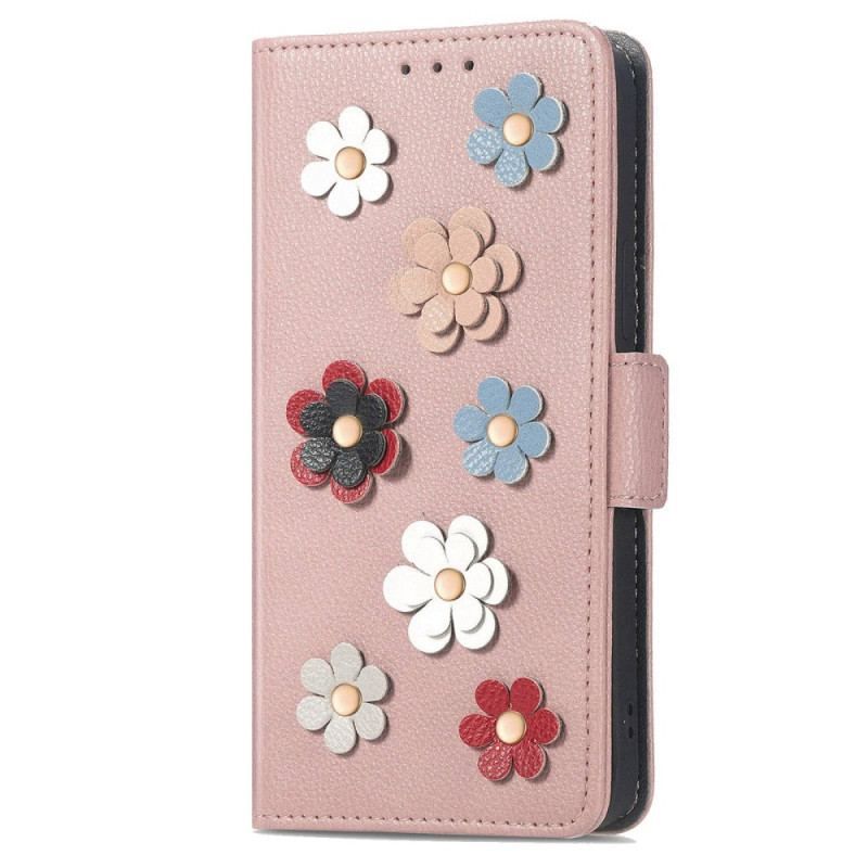 Flip Cover Samsung Galaxy A53 5G 3d Blomster