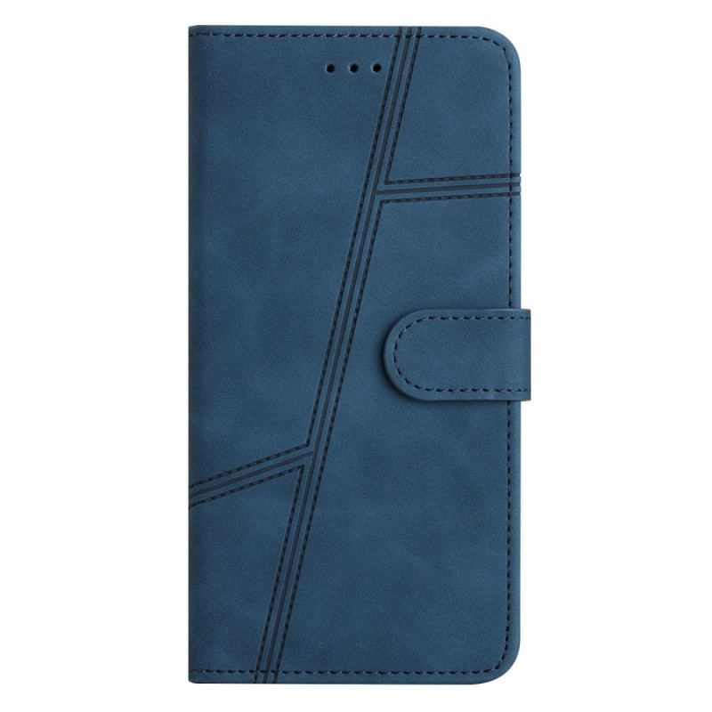 Flip Cover Samsung Galaxy A53 5G Med Snor Lanyard Linjer