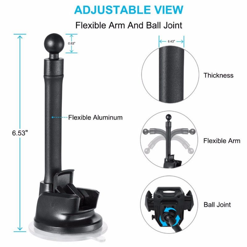 Magnetisk Forrude Sugekop Telefonholder