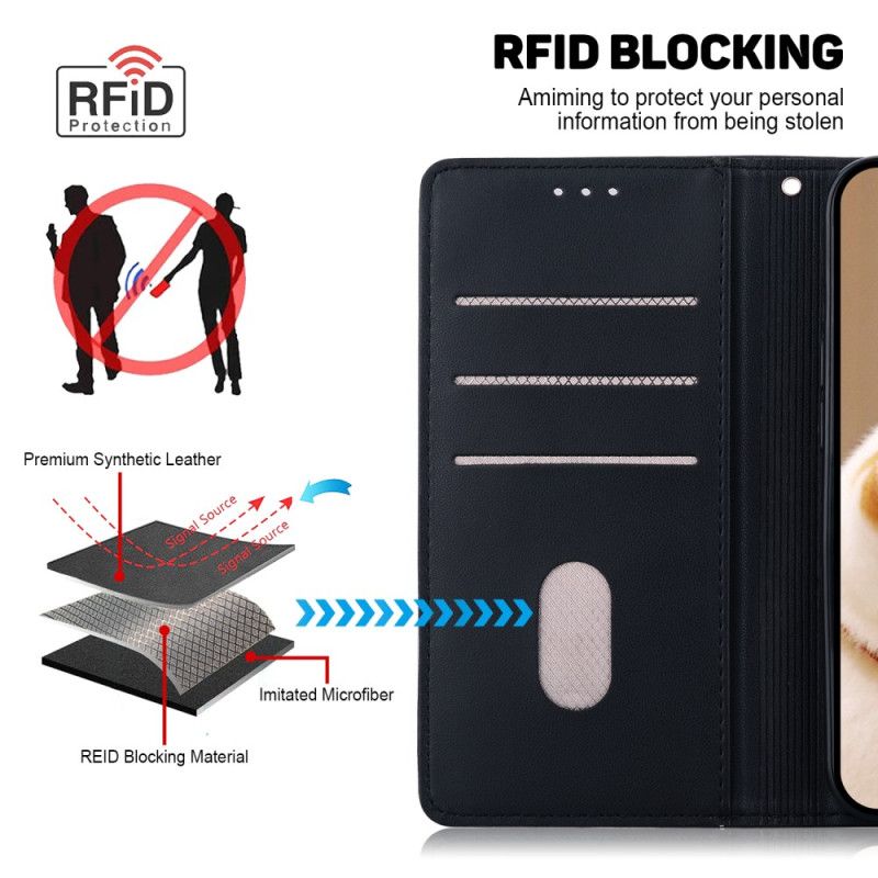 Flip Cover Xiaomi 14t Pro Grafisk Rfid-blokering