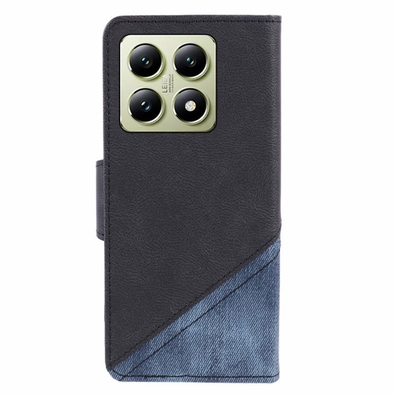 Læder Cover Xiaomi 14t Pro Bi-tekstur