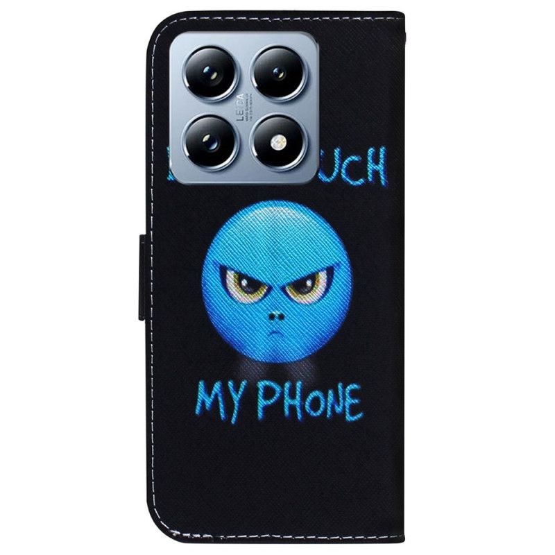 Læder Cover Xiaomi 14t Pro Telefon Etui Telefon Emoji