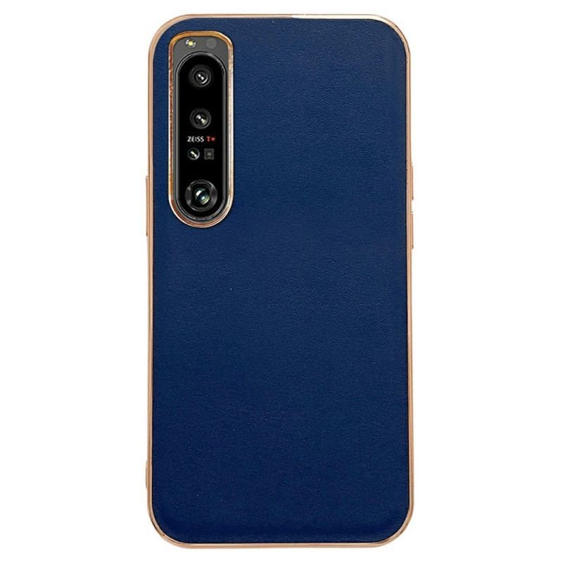 Cover Sony Xperia 1 IV Ægte Læder Farve