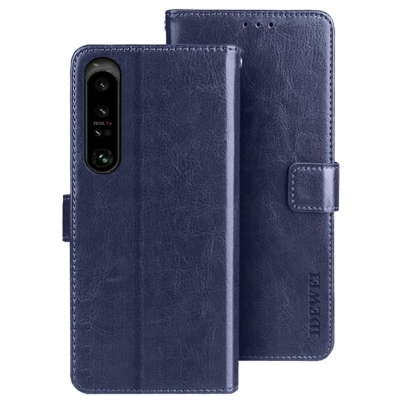 Flip Cover Sony Xperia 1 IV Imiteret Læder Idewei