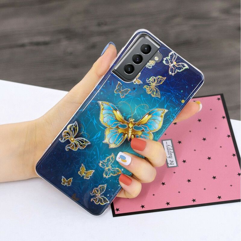 Cover Samsung Galaxy S21 Fe Butterflies Design