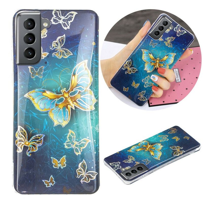 Cover Samsung Galaxy S21 Fe Butterflies Design