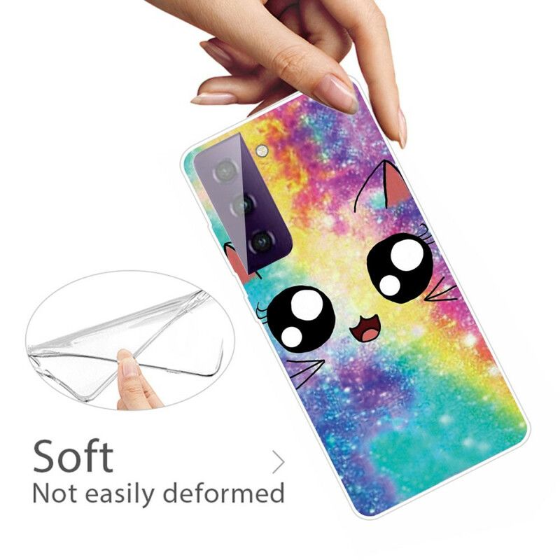 Cover Samsung Galaxy S21 Fe Cat Tegnefilm