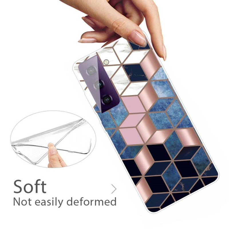 Cover Samsung Galaxy S21 Fe Decline Geometric Marble