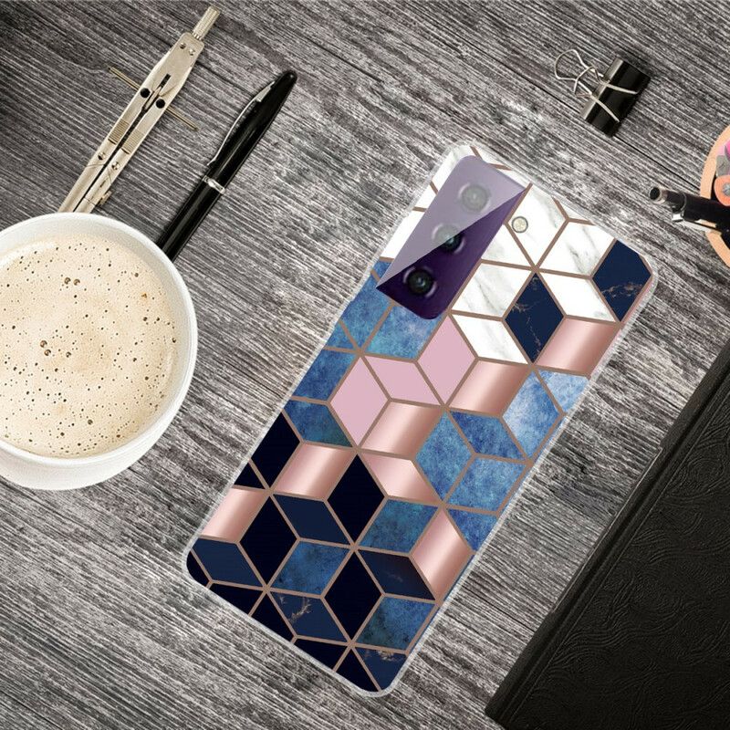 Cover Samsung Galaxy S21 Fe Decline Geometric Marble