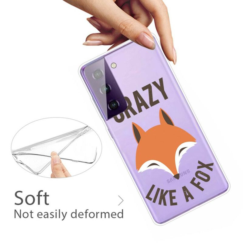 Cover Samsung Galaxy S21 Fe Fox / Crazy Like A Fox