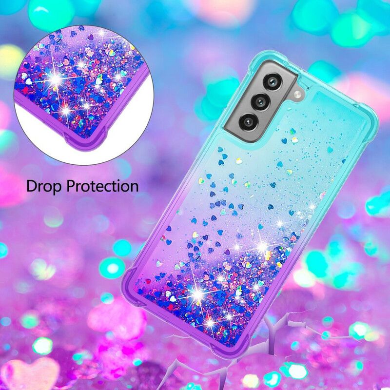 Cover Samsung Galaxy S21 Fe Glitterfarver